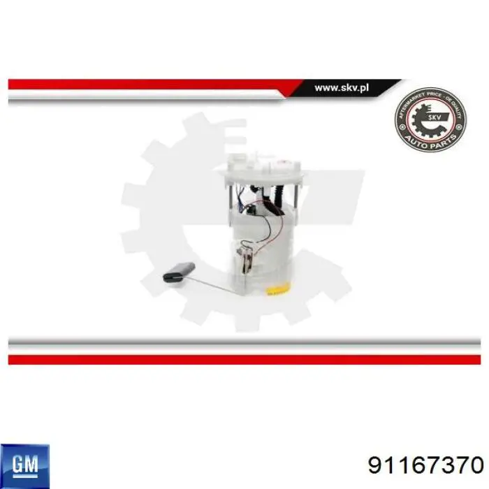 91167370 General Motors Módulo de alimentación de combustible