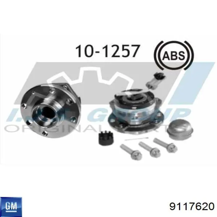 Buje de rueda delantero General Motors 9117620 precio, desde 99,81 EUR