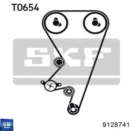 Polea correa distribución General Motors 9128741 precio, desde 23,56 EUR