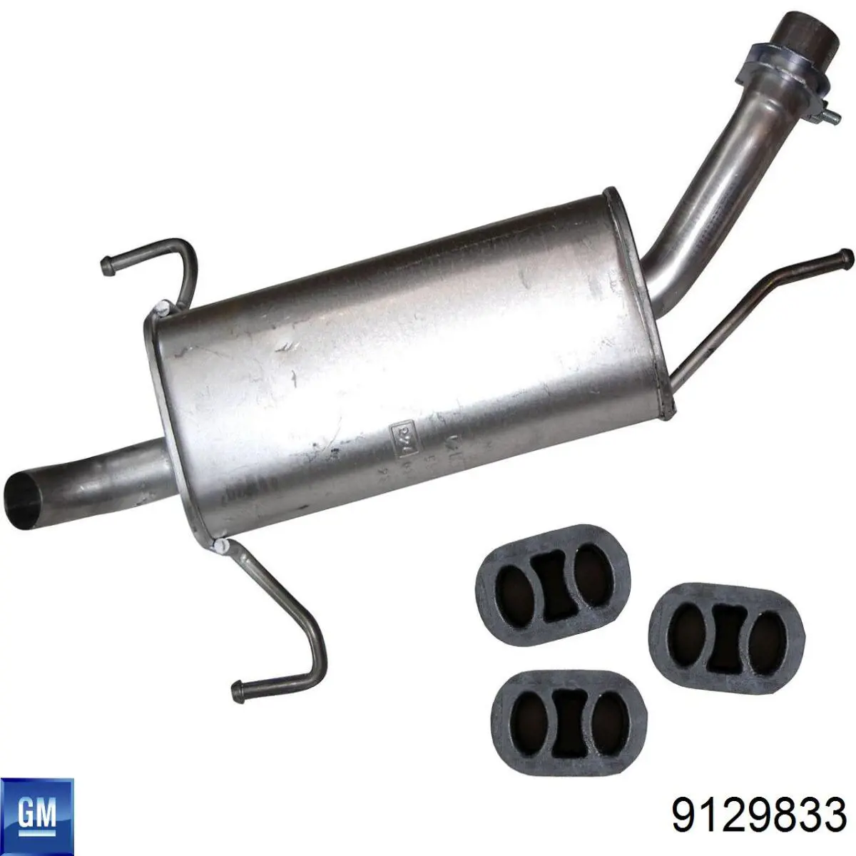 Silenciador trasero 9129833 General Motors