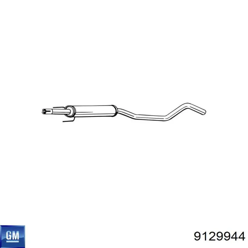 Comprar 9129944 General Motors Silenciador central
