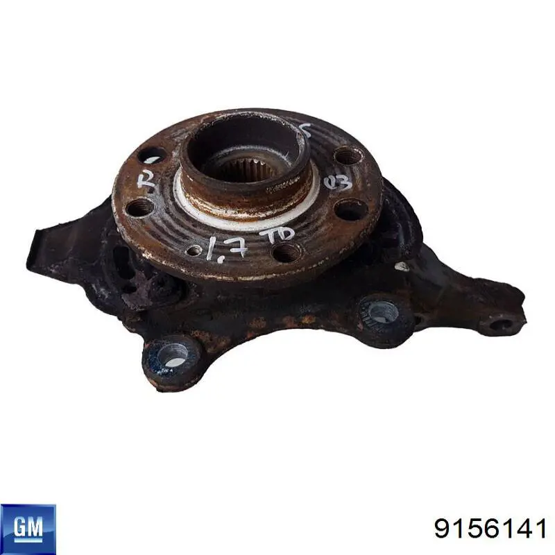 Mangueta delantera derecha 9156141 General Motors