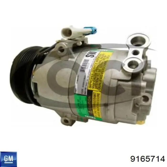 Compresor de aire acondicionado 9165714 General Motors