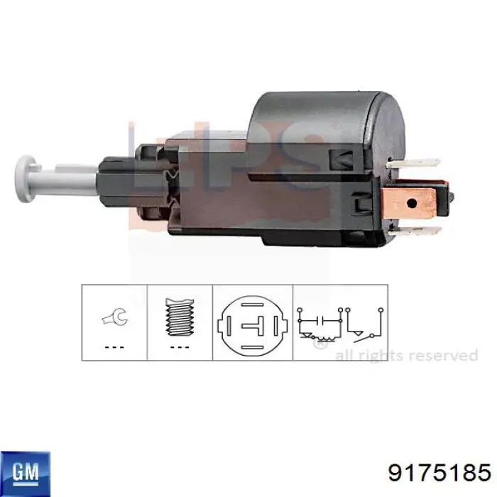 9175185 General Motors Interruptor luces de freno