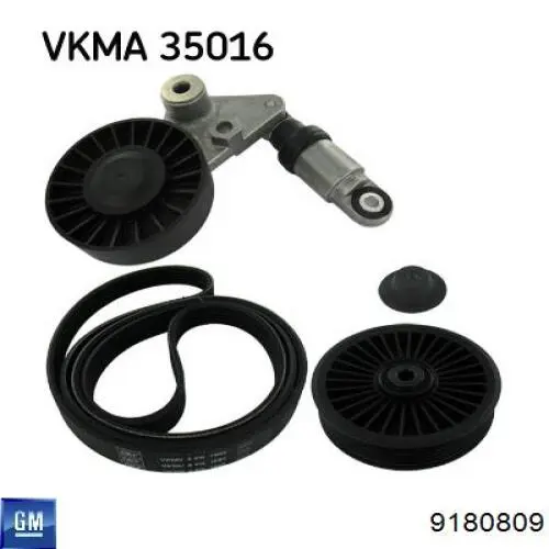 Comprar 9180809 General Motors Tensor de correa poli V 