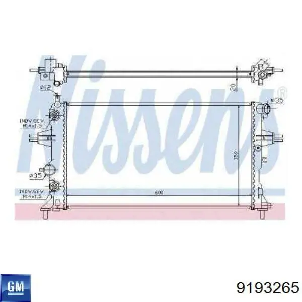Comprar 9193265 General Motors Radiador de auto