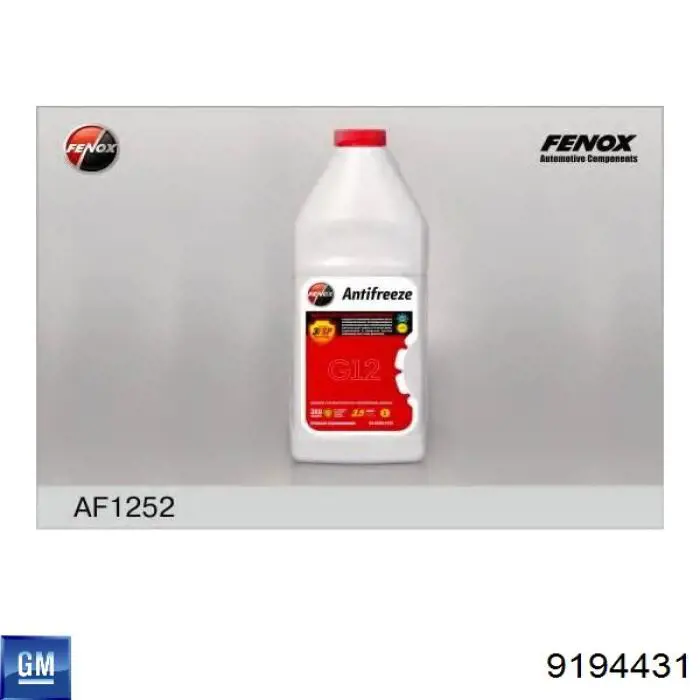 Liquido refrigerante 9194431 General Motors
