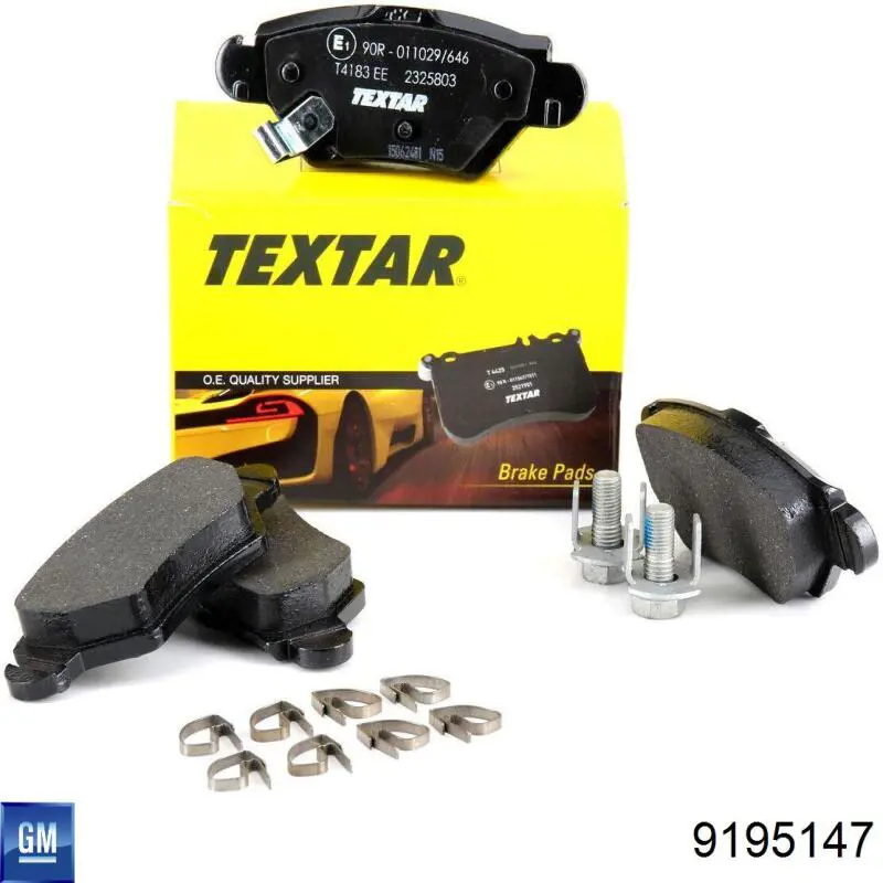 Comprar 9195147 General Motors Pastillas de freno traseras