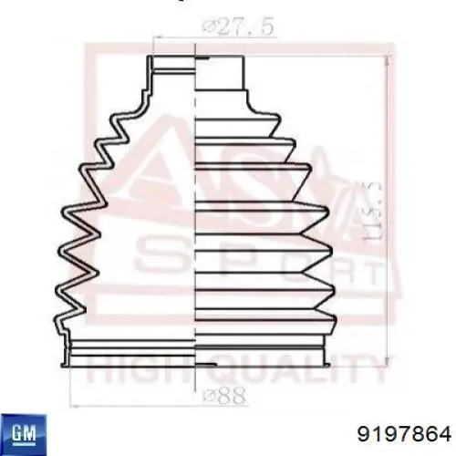 Comprar 11094 Metalcaucho Fuelle exterior derecho de junta homocinética