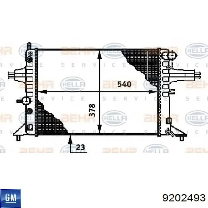 Água radiador General Motors 9202493 precio, desde 65,27 EUR