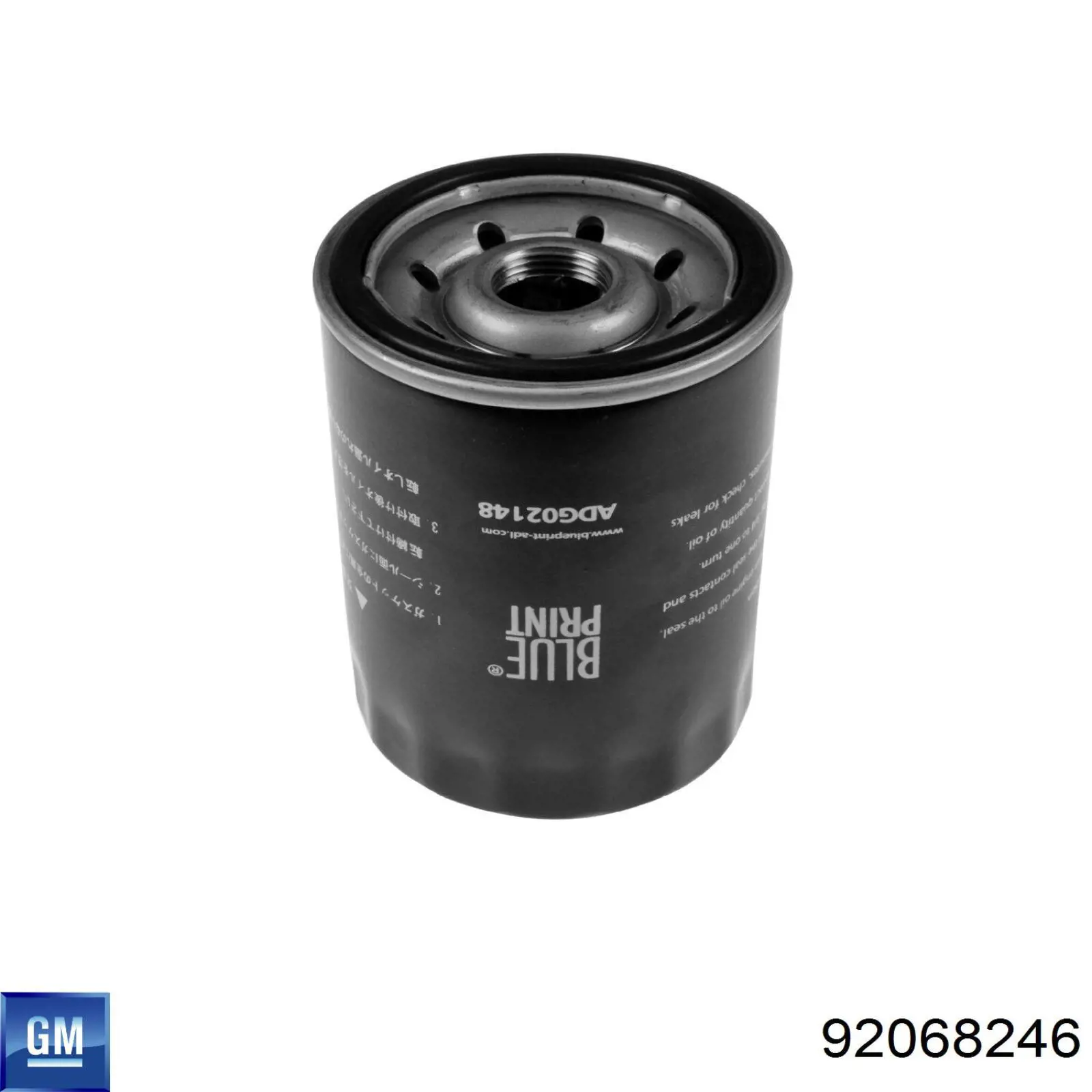 Filtro de aceite 92068246 General Motors
