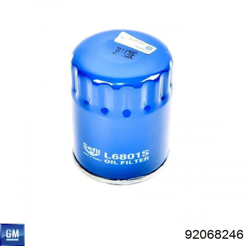 Filtro de aceite motor General Motors 92068246