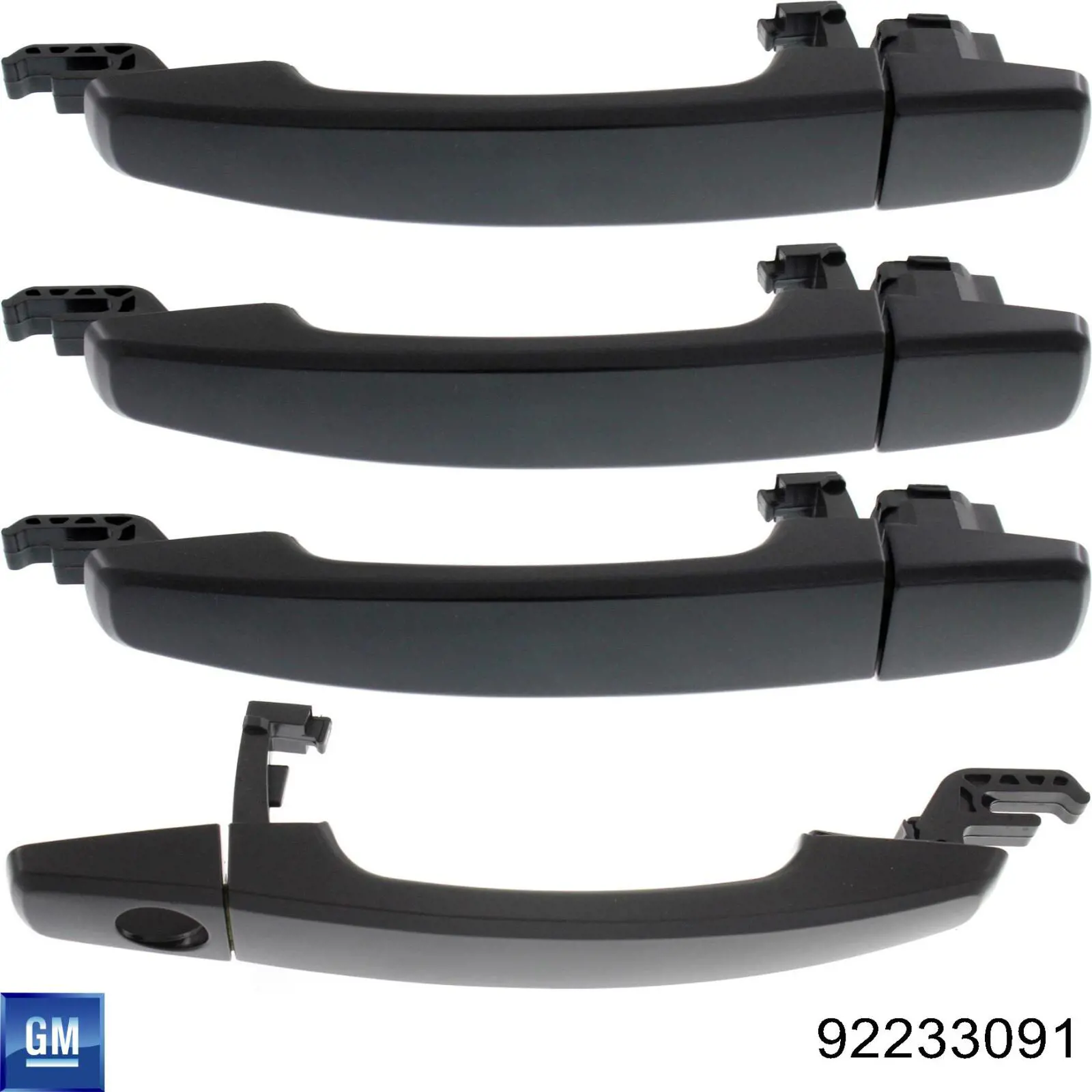 92233091 Peugeot/Citroen tirador de puerta exterior trasero