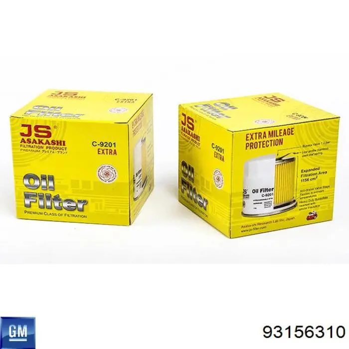 Portafiltro de aceite 93156310 General Motors