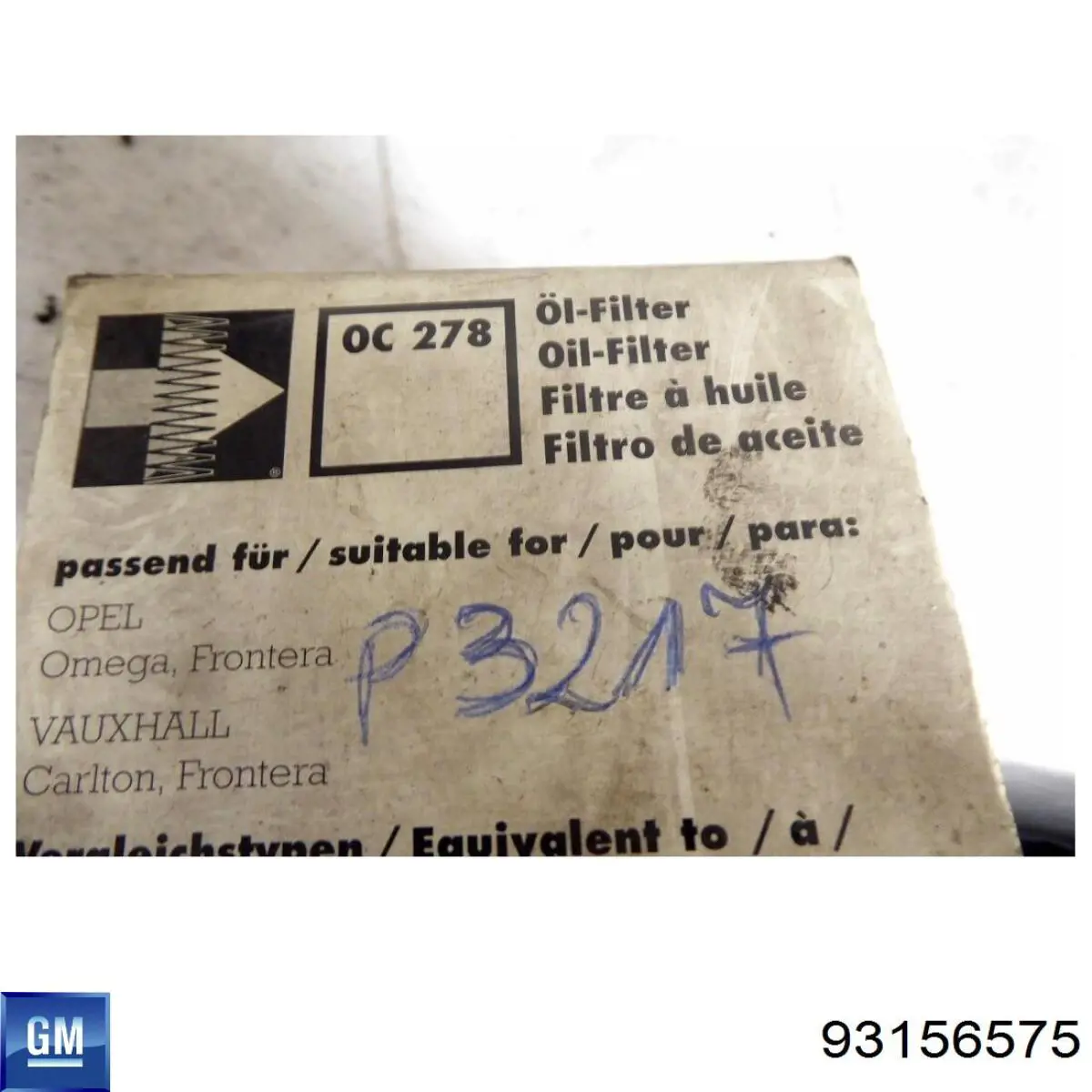 Comprar 650385 General Motors Filtros de aceite