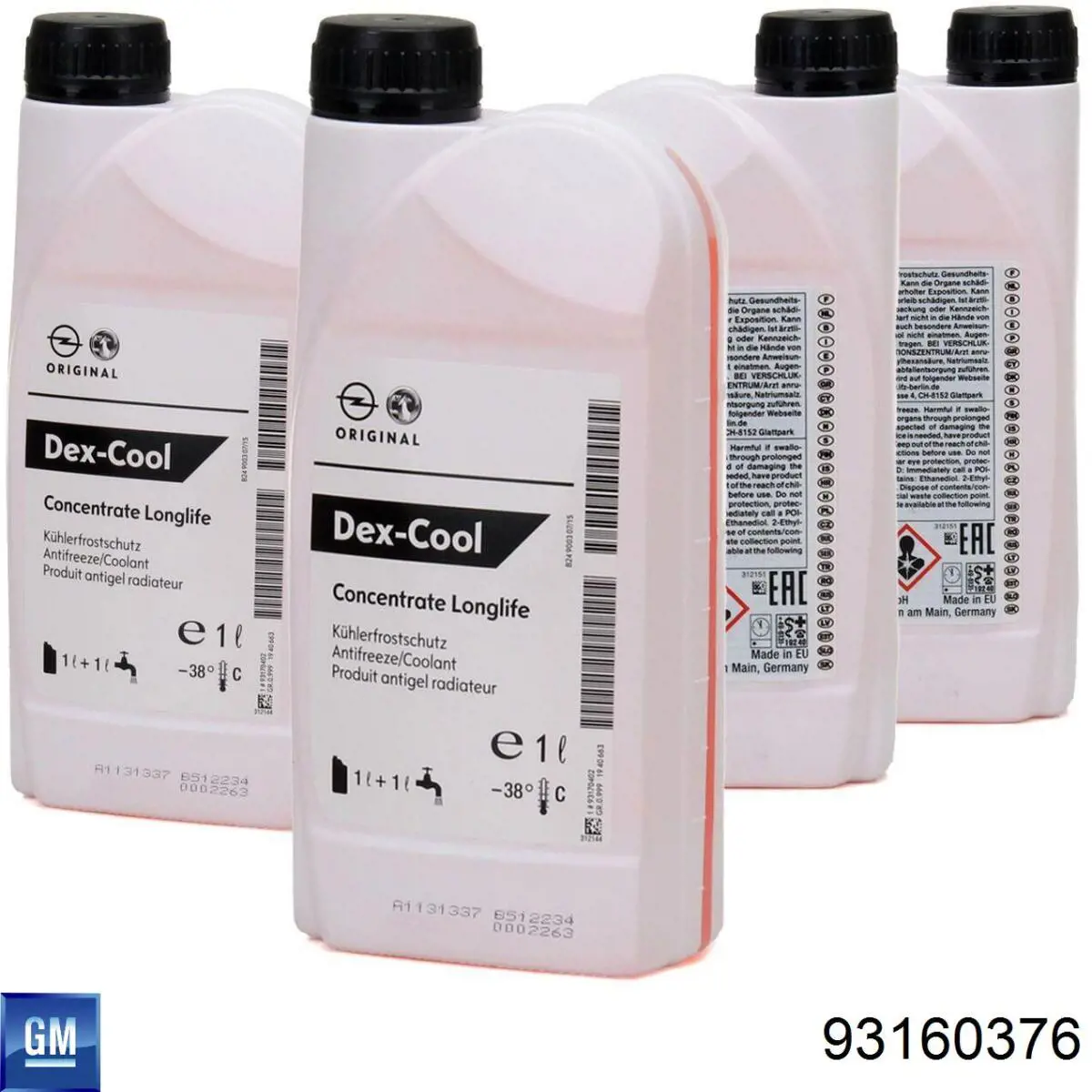 Líquido anticongelante General Motors DEX-COOL 2L (93160376)