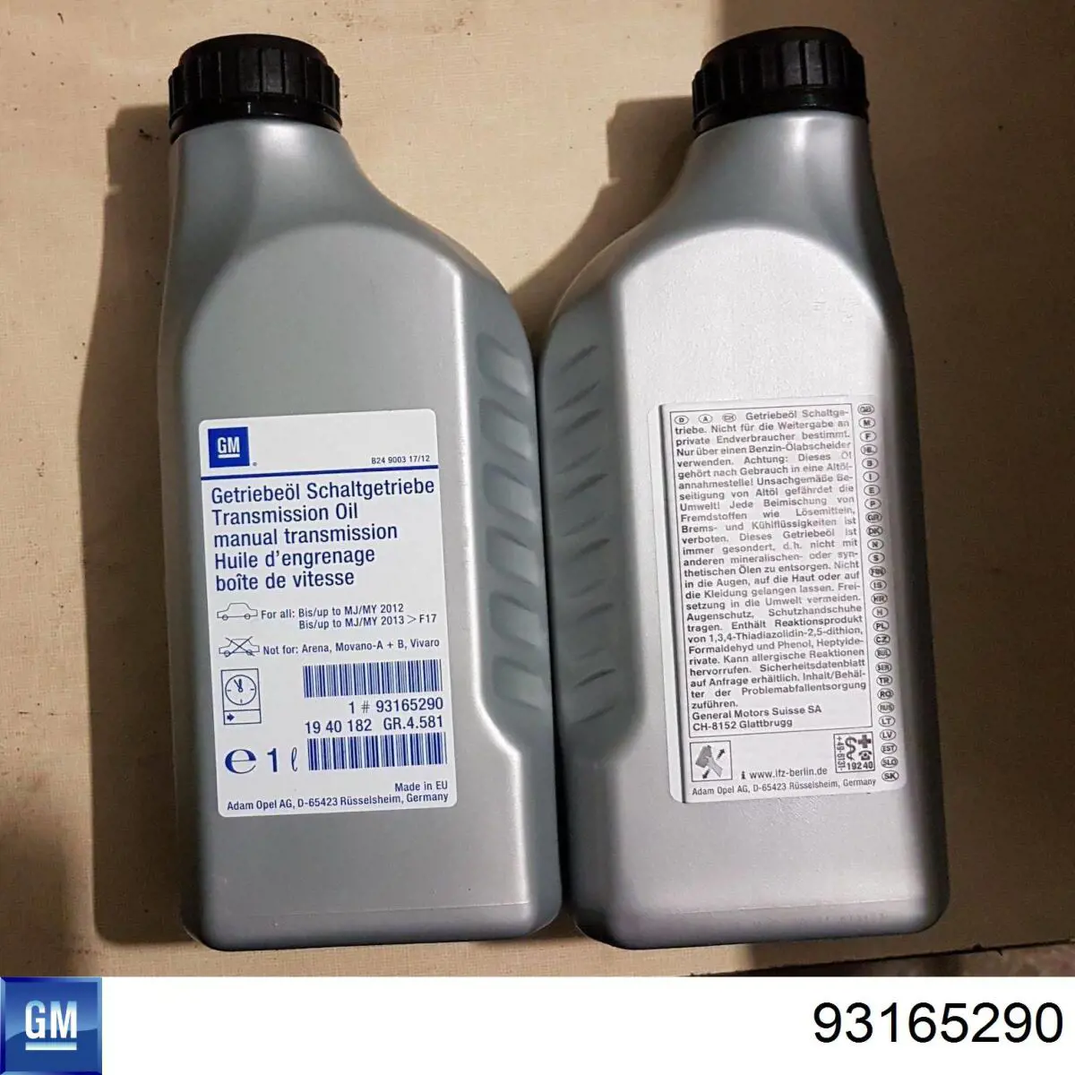 Aceite para transmisión automática  General Motors 93165290 precio, desde 37,06 EUR