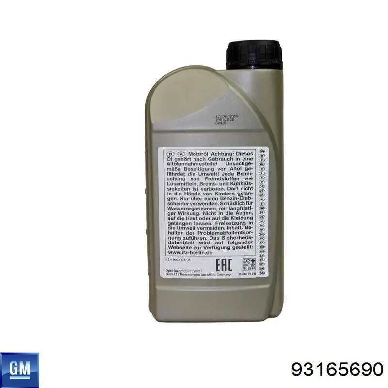 Aceite motor General Motors 93165690 precio, desde 23,96 EUR