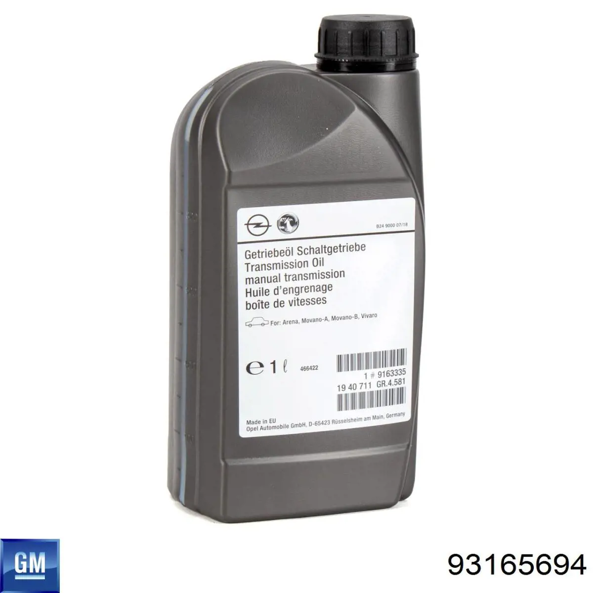 Aceite caja de cambios 93165694 General Motors
