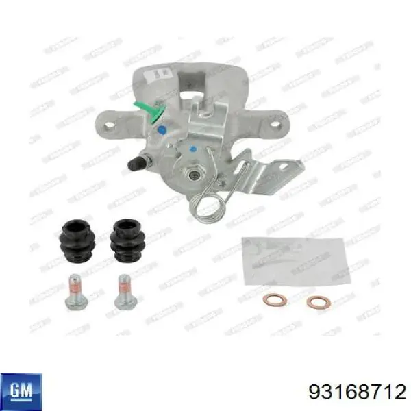 93168712 General Motors pinza de freno trasero derecho