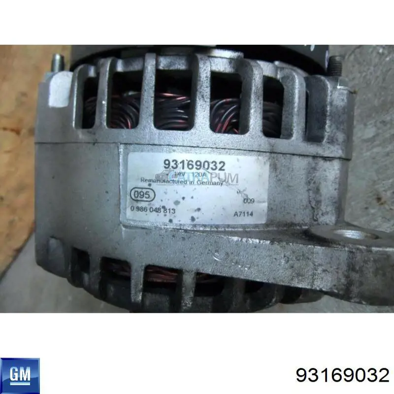 93169032 General Motors Alternador de coche