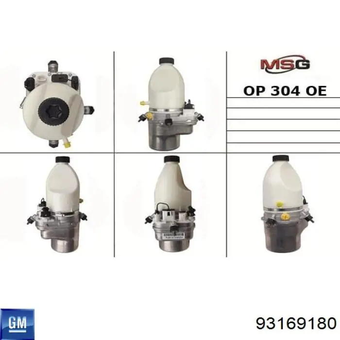 Bomba de dirección asistida  General Motors 93169180 precio, desde 393,96 EUR