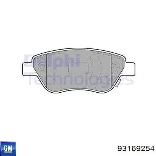 Pastillas de freno 93169254 General Motors