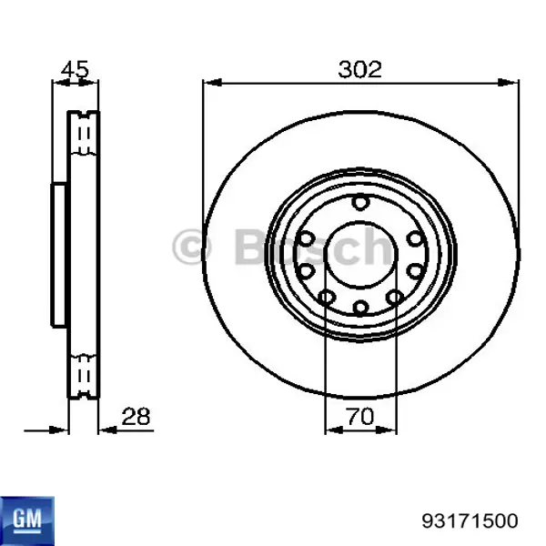 Frenos delanteros General Motors 93171500 precio, desde 52,11 EUR
