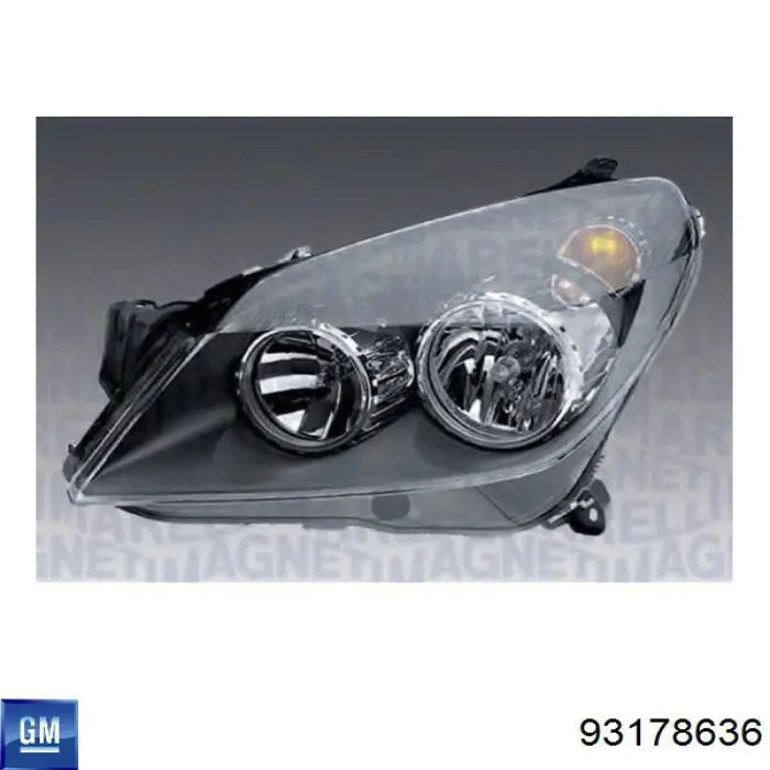 Faro derecho 93178636 General Motors