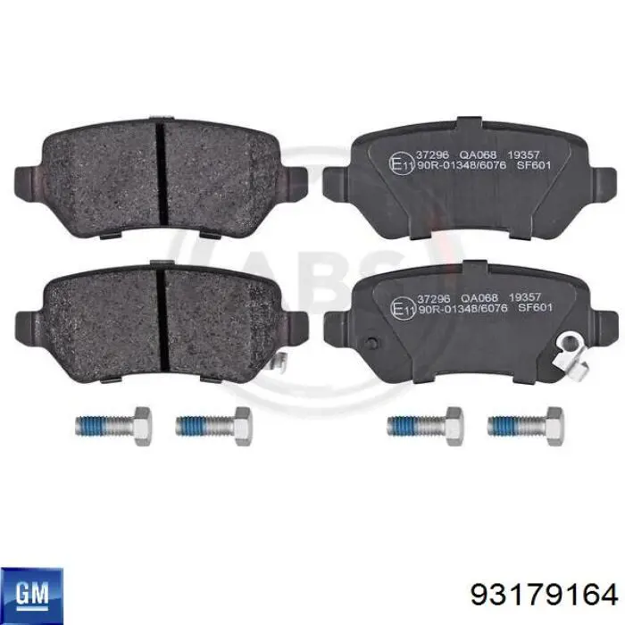 93179164 General Motors pastillas de freno traseras