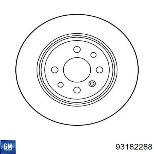 Comprar 93182288 General Motors Disco de freno trasero