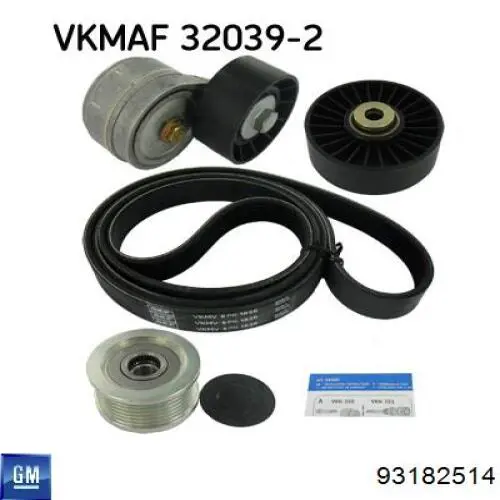 93182514 General Motors Rueda libre alternador 