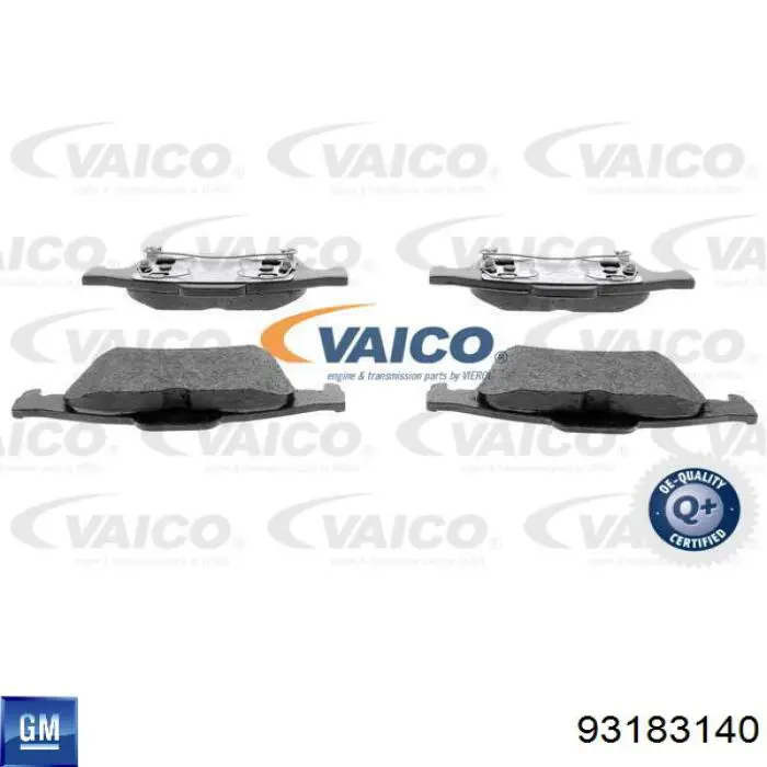 Comprar 93183140 General Motors Pastillas de freno traseras