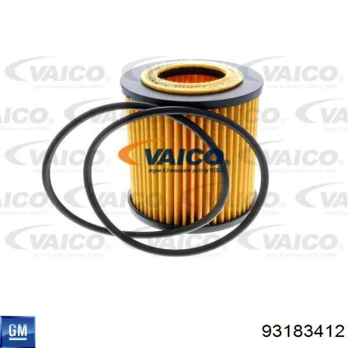 Filtro de aceite motor General Motors 93183412