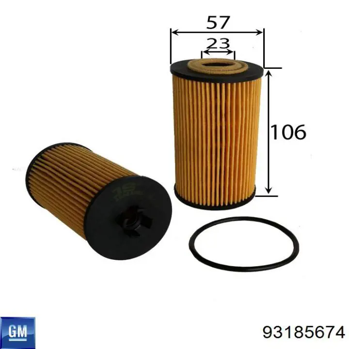 Filtro de aceite Opel Zafira P12
