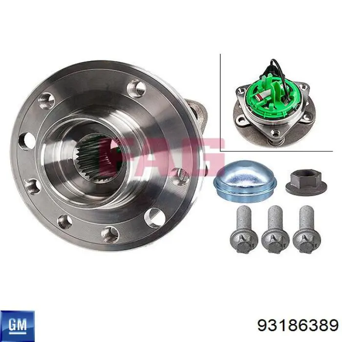 Buje de rueda delantero General Motors 93186389 precio, desde 71,04 EUR