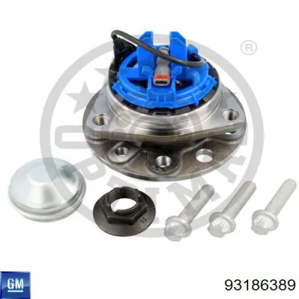Buje de rueda delantero 93186389 General Motors