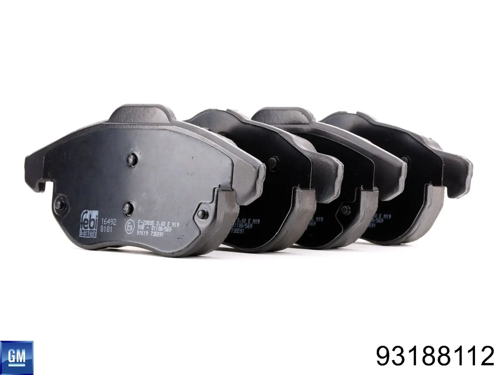 Comprar 93188112 General Motors Pastillas delanteras de freno