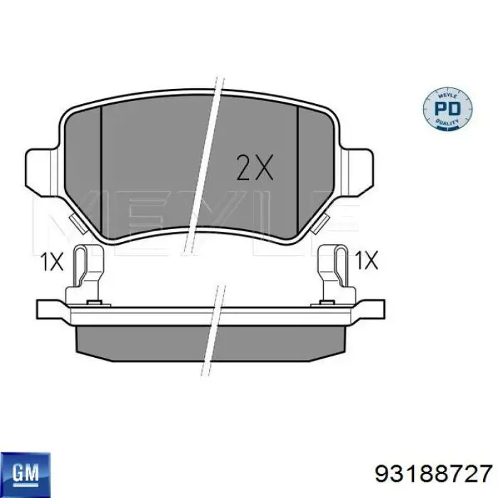 Pastillas traseras de freno General Motors 93188727 precio, desde 17,77 EUR