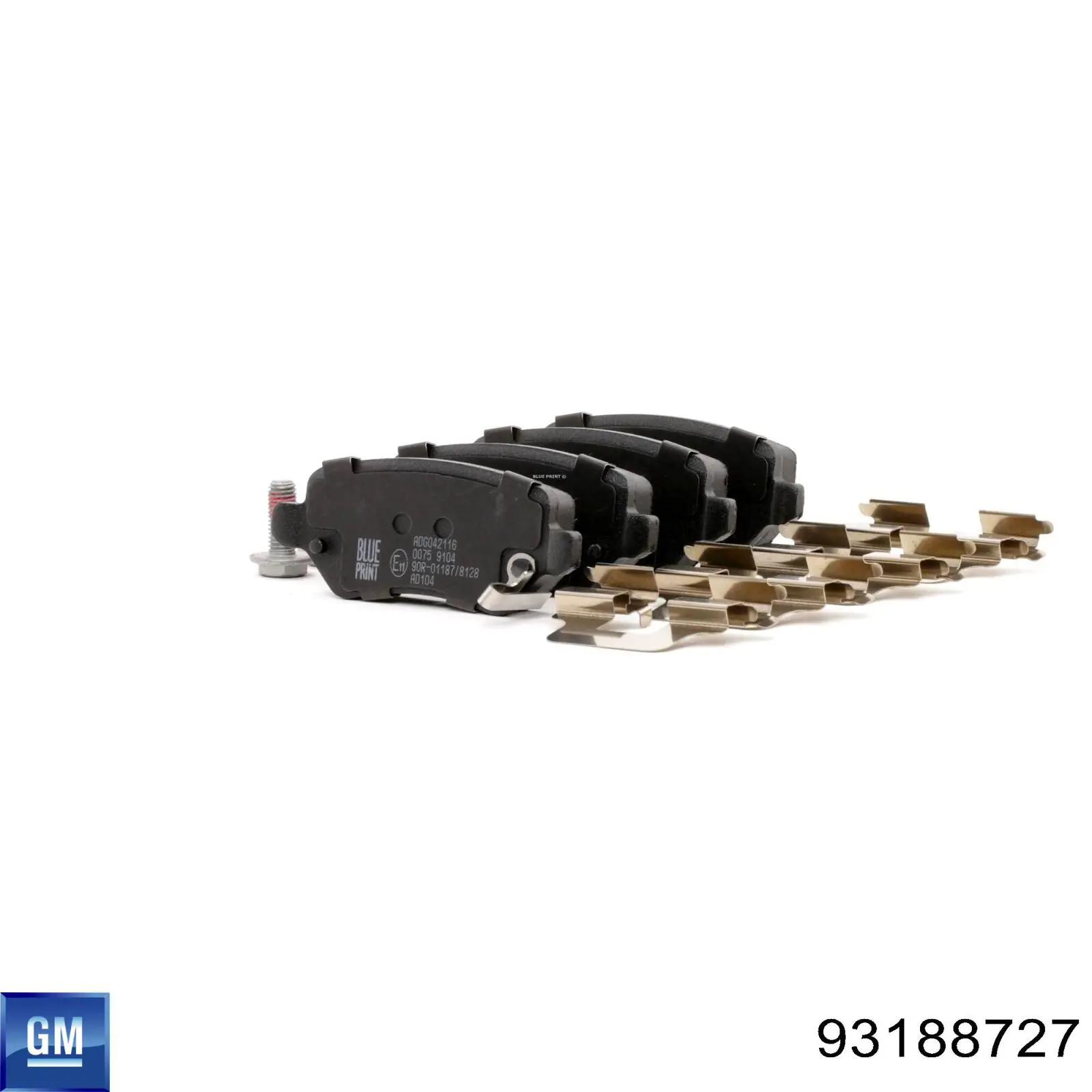 93188727 General Motors Pastillas freno traseras