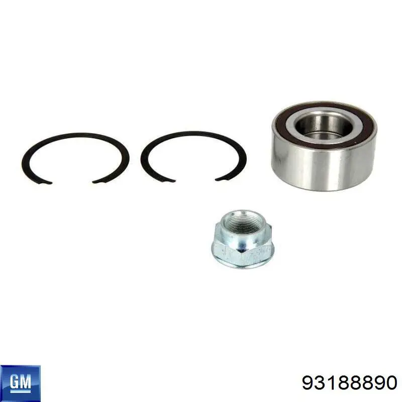 Cojinete de rueda delantero 93188890 General Motors