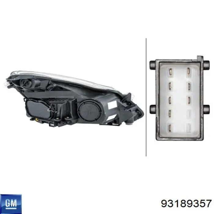 Comprar 93189357 General Motors Faro delantero izquierdo
