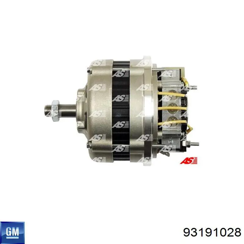 Amortiguador trasero 93191028 General Motors