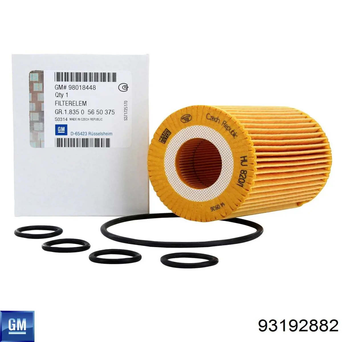 Filtro de aire 93192882 General Motors