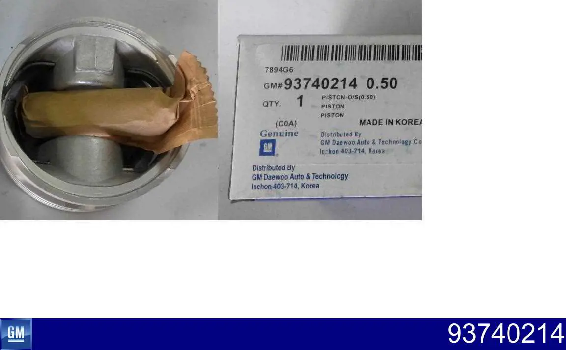Pistón con bulón sin anillos, cota de reparación +0,50 mm para Daewoo Nexia (KLETN)