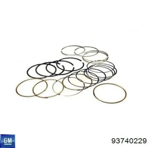 Juego de anillos de pistón, motor, STD General Motors 93740229 precio, desde 38,45 EUR