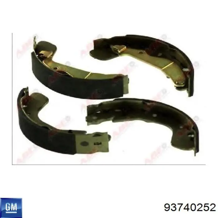 Zapatas de freno de tambor traseras General Motors 93740252 precio, desde 32,99 EUR