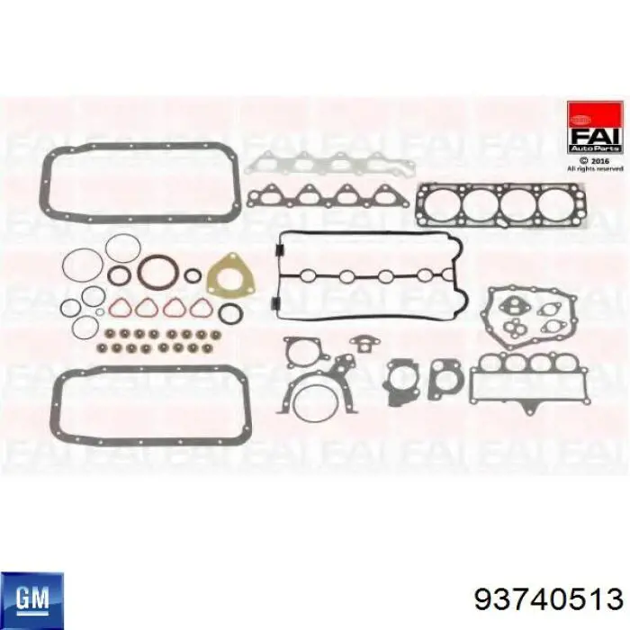 Comprar 93740513 General Motors Kit completo de juntas del motor