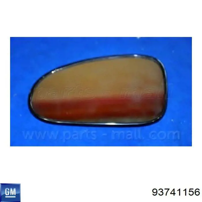 93741156 General Motors cristal de espejo retrovisor exterior izquierdo