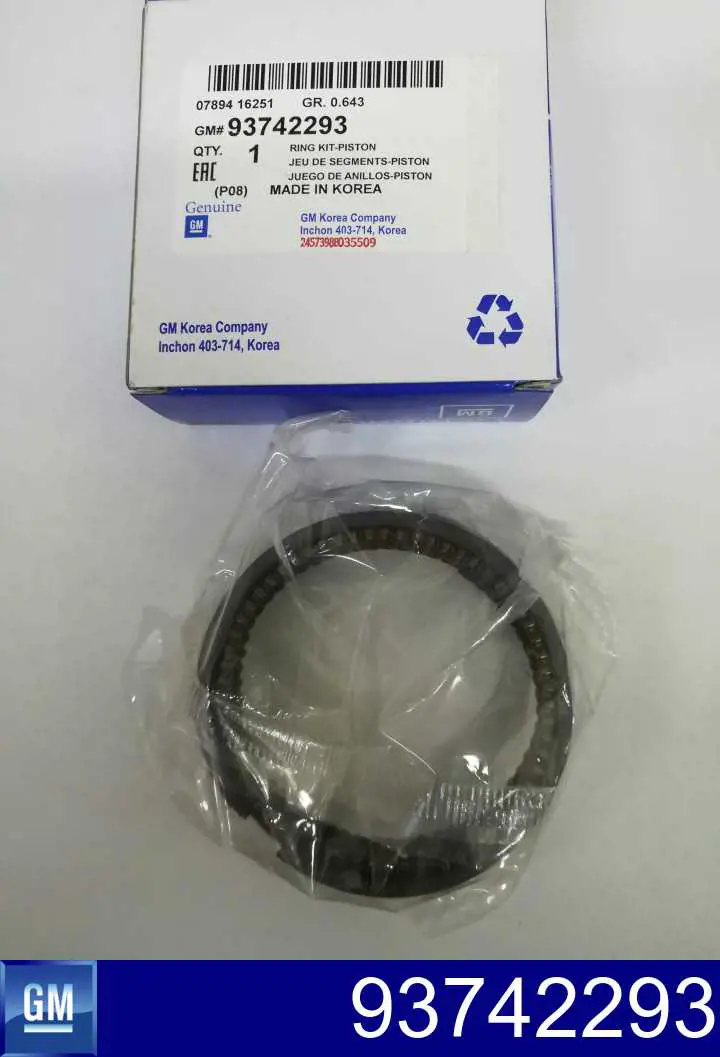 Juego de anillos de pistón, motor, STD General Motors 93742293 precio, desde 27,98 EUR